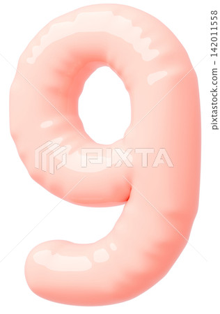 3D image_balloon_9_pink 3D image_balloon_9_pink 142011558