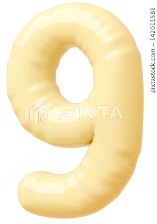 3D image_balloon_9_yellow 3D image_balloon_9_yellow 142011581