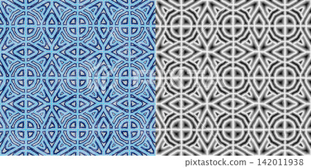 Seamless pattern decorative antique marble stone mosaic. Marble texture via an alpha channel. Seamless pattern decorative antique marble stone mosaic. Marble texture via an alpha channel. 142011938
