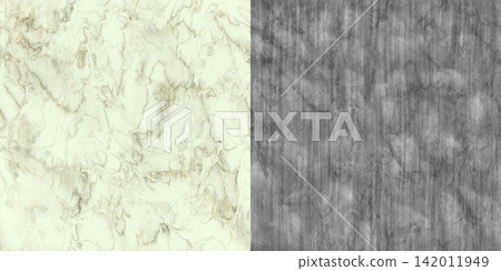 Seamless pattern decorative antique marble stone mosaic. Marble texture via an alpha channel. 142011949