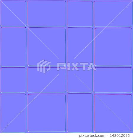 Modern Square Tile Grid Normal Map Texture Modern Square Tile Grid Normal Map Texture 142012055