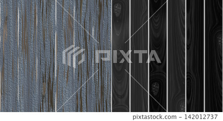 Distressed painted wooden fence with peeling texture. Wood texture via an alpha channel. Distressed painted wooden fence with peeling texture. Wood texture via an alpha channel. 142012737