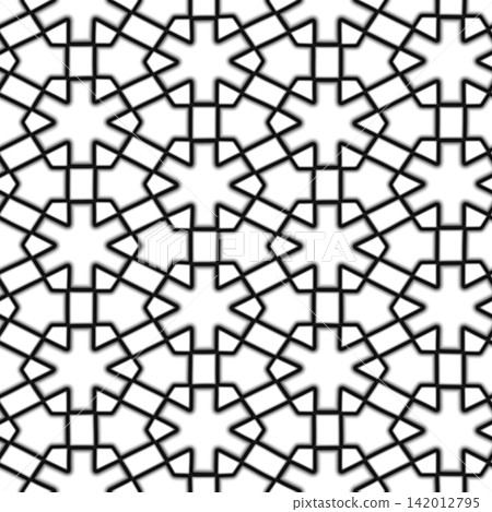 Seamless pattern intricate mosaic tilework with floral patterns. High resolution photo filter. Seamless pattern intricate mosaic tilework with floral patterns. High resolution photo filter. 142012795