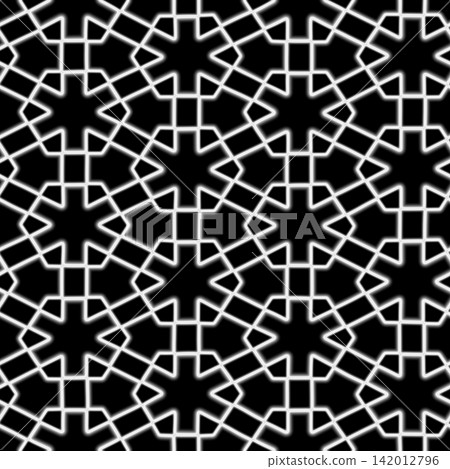 Seamless pattern intricate mosaic tilework with floral patterns. High resolution photo filter. Seamless pattern intricate mosaic tilework with floral patterns. High resolution photo filter. 142012796