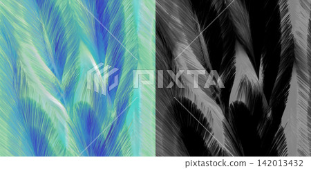 Seamless pattern of Phoenix Feather. Feather texture via an alpha channel. Seamless pattern of Phoenix Feather. Feather texture via an alpha channel. 142013432