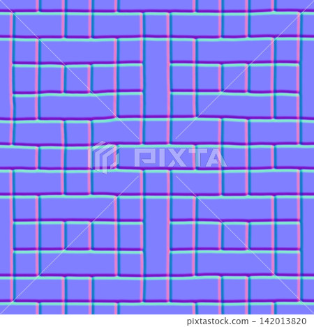 Brick Wall Basketweave Pattern Normal Map Seamless Texture Brick Wall Basketweave Pattern Normal Map Seamless Texture 142013820
