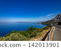 Scenic coastal road along the Adriatic Sea in Croatia 142013901