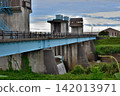 The Kariyata River Weir and the scene of its water release. 142013971