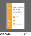 Modern Corporate Business Flyer Template, Professional Company Promotion Brochure Design for Marketing, Branding, Advertising and Business Presentation 142013988