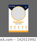 Modern Corporate Business Flyer Template, Professional Company Promotion Brochure Design for Marketing, Branding, Advertising and Business Presentation 142013992