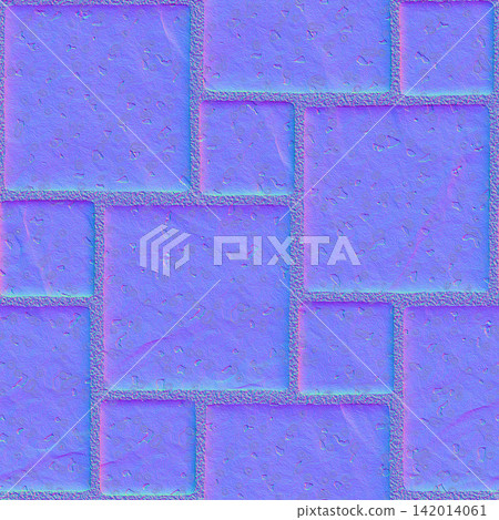 Textured Square Paving Stone Normal Map Textured Square Paving Stone Normal Map 142014061