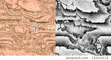 Abstract background of molten metal structure. Metal texture via an alpha channel. 142014118