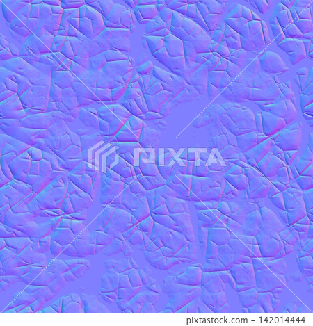 Polygonal Cracked Stone Normal Map 142014444