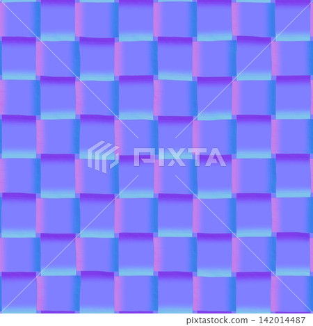 Seamless Basket Weave Pattern Normal Map 142014487