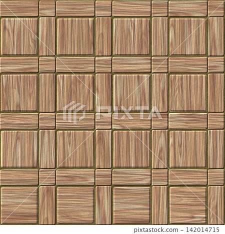 Plaid Pattern Wood Parquet Floor Seamless Texture 142014715