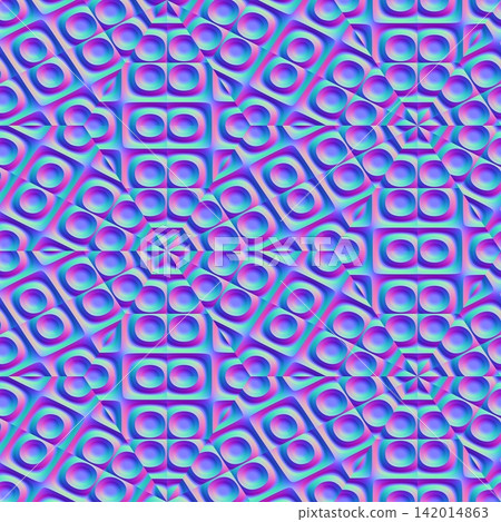 Fragmented Kaleidoscope Mandala Normal Map 142014863