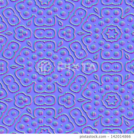 Digital Glitch Mandala Normal Map Texture Digital Glitch Mandala Normal Map Texture 142014866