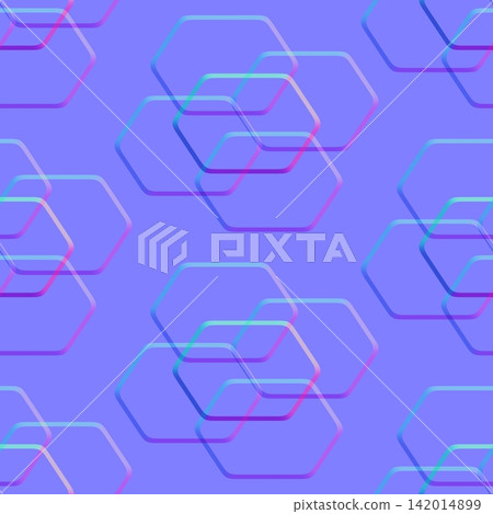 Hexagon Outline Overlay Normal Map Texture Hexagon Outline Overlay Normal Map Texture 142014899