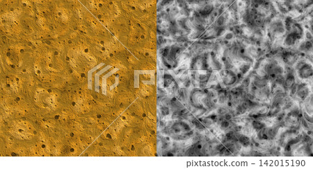 Yellow Porous Rock and Map Comparison Split View Yellow Porous Rock and Map Comparison Split View 142015190