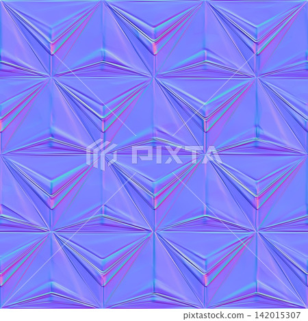 3D Triangle Geometric Pattern Normal Map 3D Triangle Geometric Pattern Normal Map 142015307