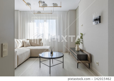 Modern Living Room Interior with Sectional Sofa and Coffee Table Modern Living Room Interior with Sectional Sofa and Coffee Table 142015462