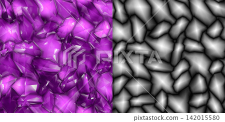 Purple Crystal Comparison and Displacement Map Purple Crystal Comparison and Displacement Map 142015580