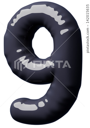 3D image_balloon_9_black 3D image_balloon_9_black 142015635