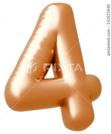 3D image_balloon_4_gold 3D image_balloon_4_gold 142015640