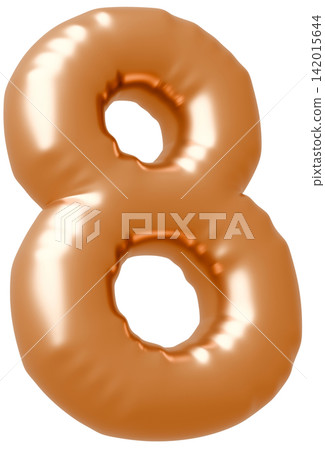 3D image_balloon_8_gold 3D image_balloon_8_gold 142015644