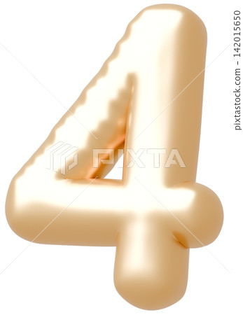 3D image_balloon_4_gold 3D image_balloon_4_gold 142015650