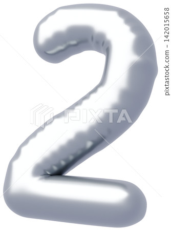 3D image_balloon_2_silver 142015658