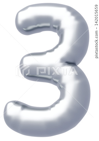 3D image_balloon_3_silver 142015659