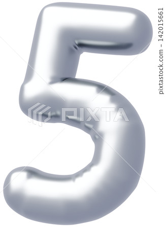 3D image_balloon_5_silver 3D image_balloon_5_silver 142015661