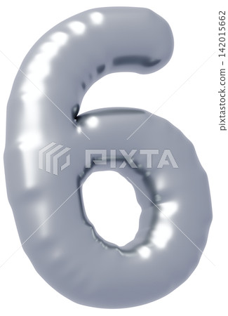 3D image_balloon_6_silver 3D image_balloon_6_silver 142015662