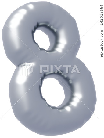3D image_balloon_8_silver 3D image_balloon_8_silver 142015664