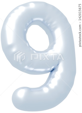 3D image_balloon_9_silver 3D image_balloon_9_silver 142015675