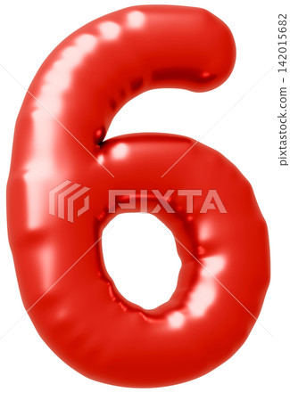 3D image_balloon_6_red 3D image_balloon_6_red 142015682