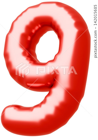 3D image_balloon_9_red 3D image_balloon_9_red 142015685