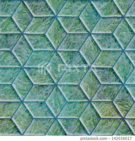 Teal Green Stone Diamond Tile Seamless Texture 142016017