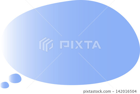 一個簡單的藍色橢圓形對話框。漸層效果很漂亮。 一個簡單的藍色橢圓形對話框。漸層效果很漂亮。 142016504