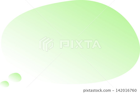 A light green gradient speech bubble. The pastel colors are cute. The oval shape makes it easy to use. A light green gradient speech bubble. The pastel colors are cute. The oval shape makes it easy to use. 142016760