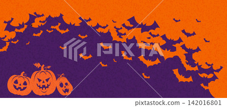 Halloween Pumpkin Background Bundle with Bat Haunted House and Border Design Halloween Pumpkin Background Bundle with Bat Haunted House and Border Design 142016801