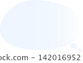 A simple light blue and blue gradient. Cute oval speech bubbles. 142016952