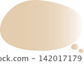 A light brown oval with a subtle gradient. A cute speech bubble. 142017179