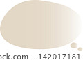 A light brown oval with a subtle gradient. A cute speech bubble. 142017181