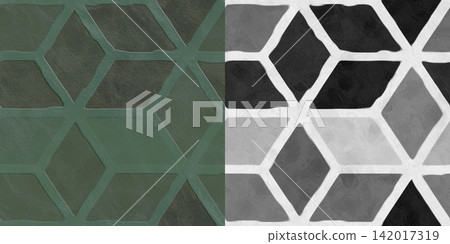 Green Stone Tile and Alpha Mask Comparison Split Green Stone Tile and Alpha Mask Comparison Split 142017319