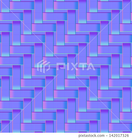Geometric Interwoven Strip Normal Map 142017326