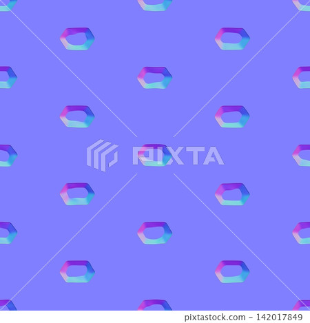 Hexagonal Ring Pattern Normal Map 142017849
