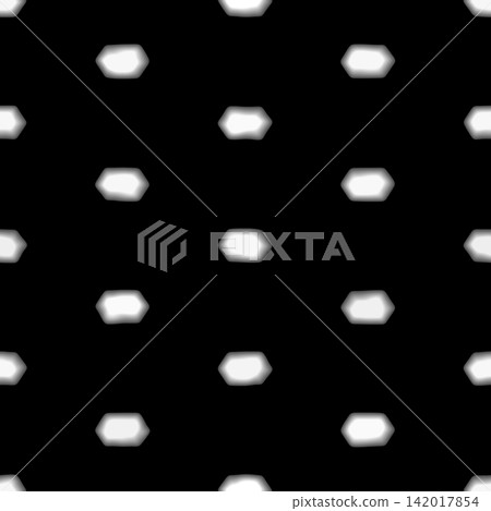 Hexagonal Gem Shape Seamless Mask White on Black Hexagonal Gem Shape Seamless Mask White on Black 142017854