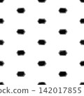 Inverted Hexagonal Gem Shape Seamless Mask Black on White 142017855